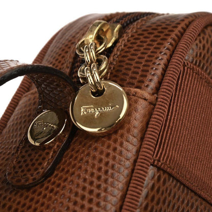 Salvatore Ferragamo Brown Vara Shoulder Bag