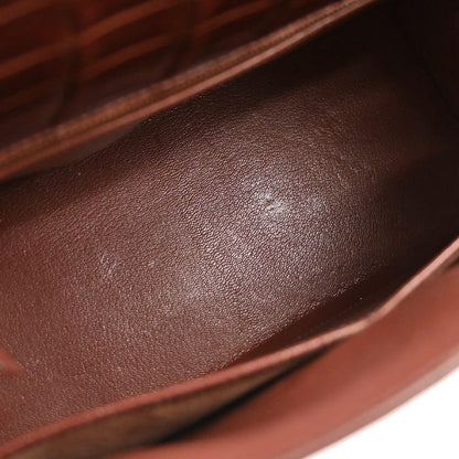 Hermes * Miel Porosus Kelly 28 Sellier 2way Shoulder Handbag