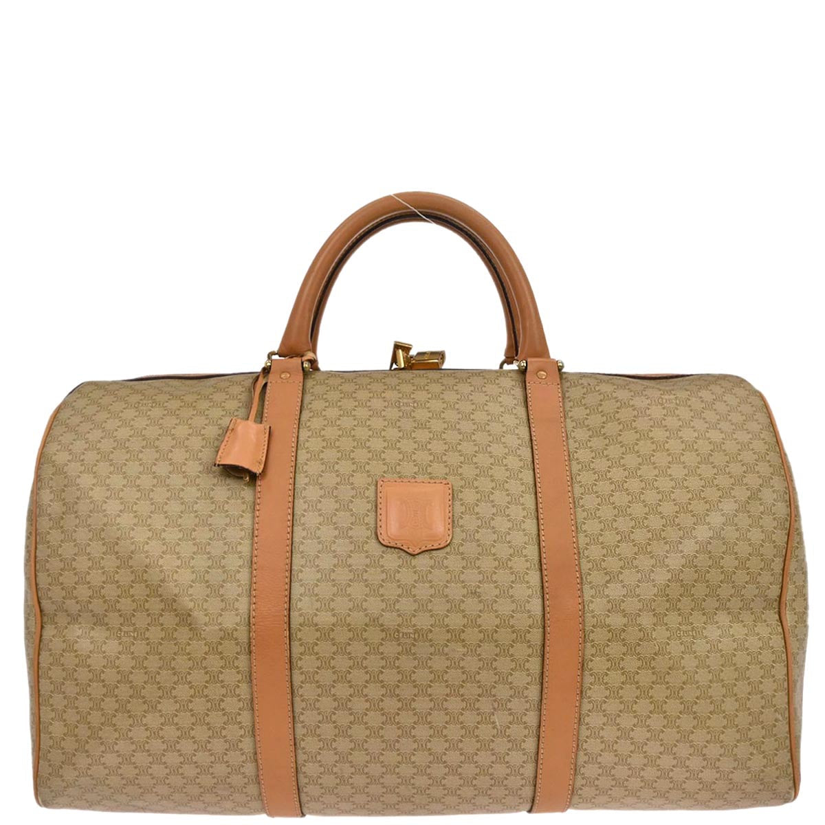 Celine Beige Macadam Duffle Handbag