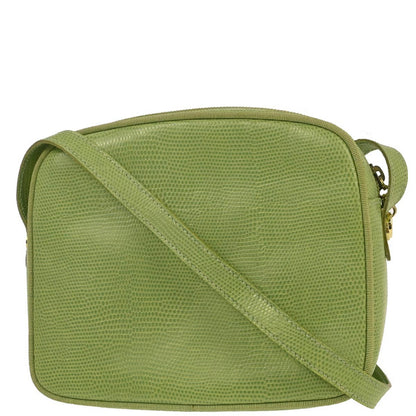 Salvatore Ferragamo Green Embossed Leather Vara Shoulder Bag