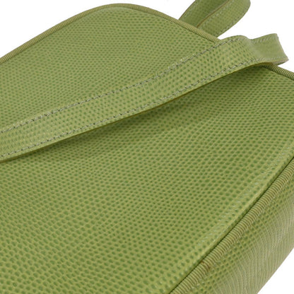 Salvatore Ferragamo Green Embossed Leather Vara Shoulder Bag