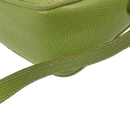 Salvatore Ferragamo Green Embossed Leather Vara Shoulder Bag