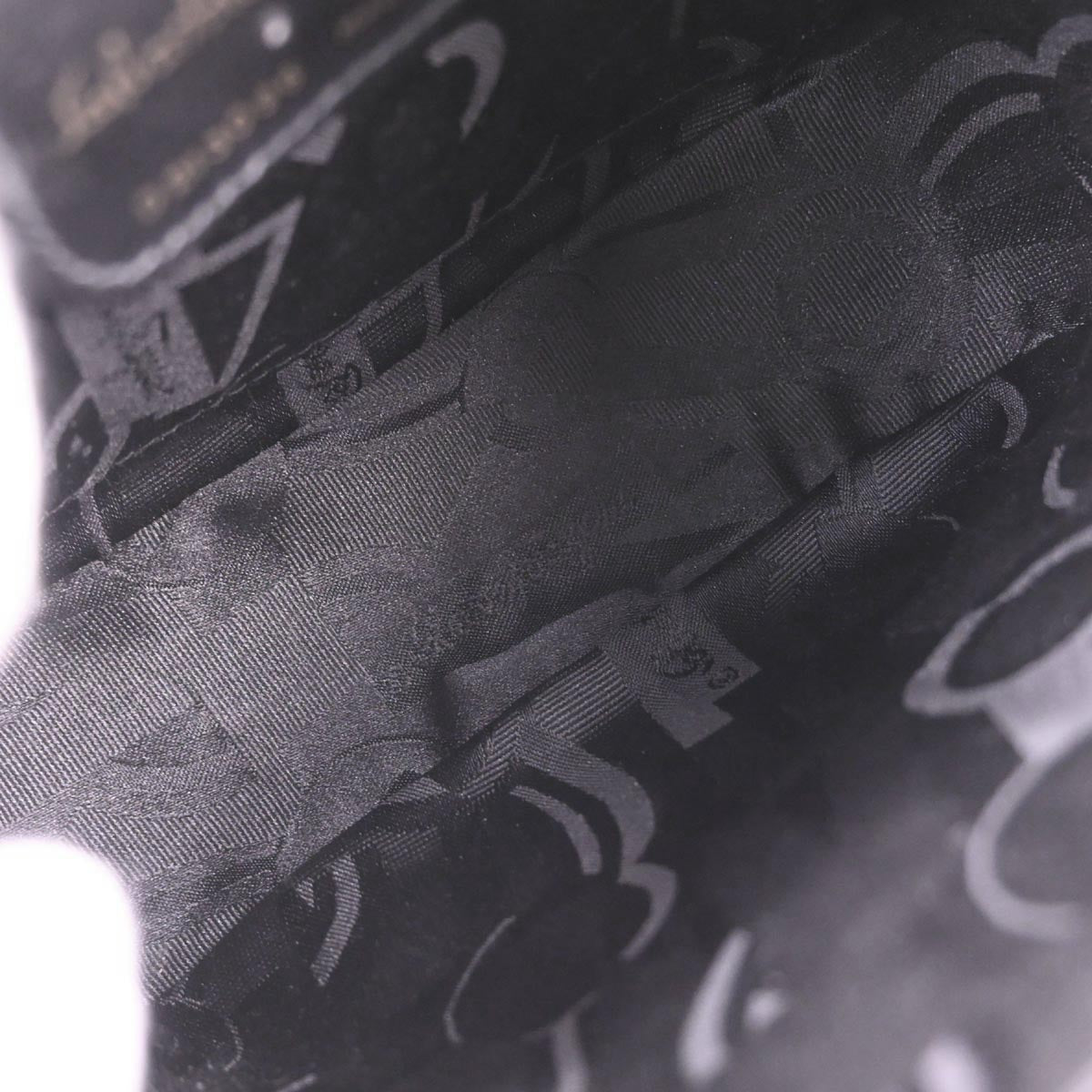 Salvatore Ferragamo Green Embossed Leather Vara Shoulder Bag