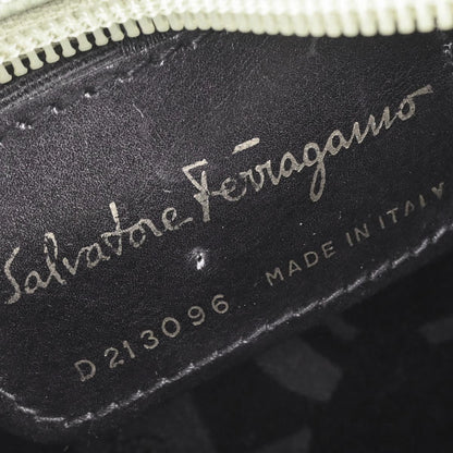 Salvatore Ferragamo Green Embossed Leather Vara Shoulder Bag