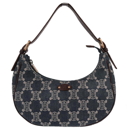 Celine Blue Denim Macadam Handbag