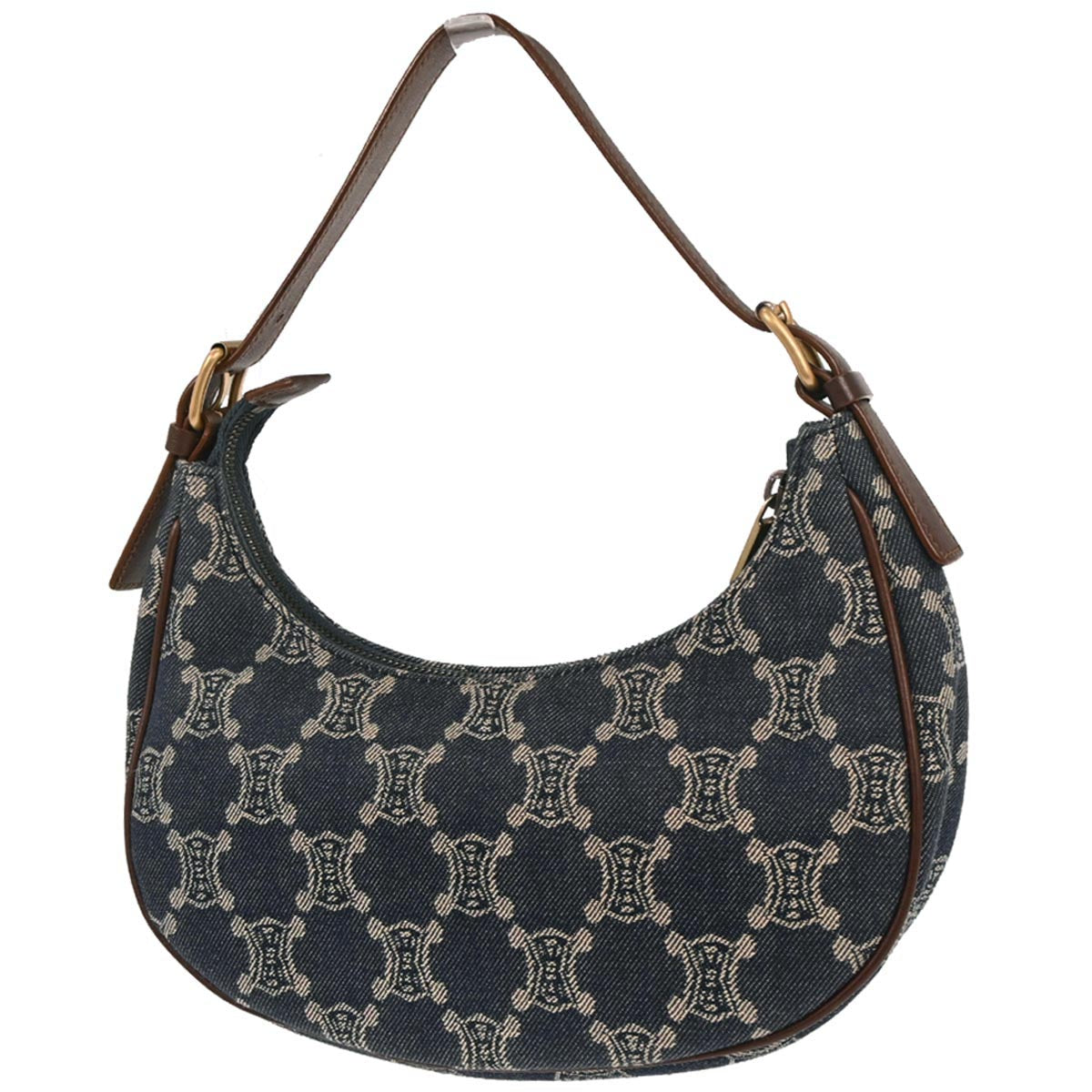 Celine Blue Denim Macadam Handbag