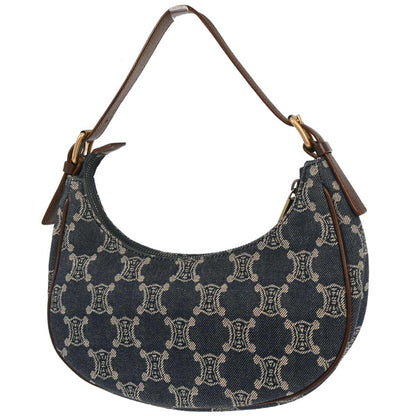 Celine Blue Denim Macadam Handbag