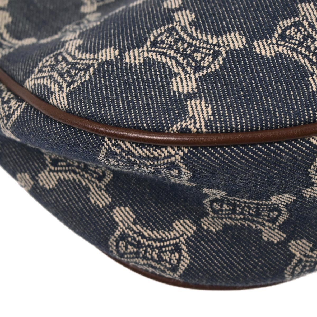 Celine Blue Denim Macadam Handbag