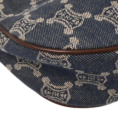 Celine Blue Denim Macadam Handbag