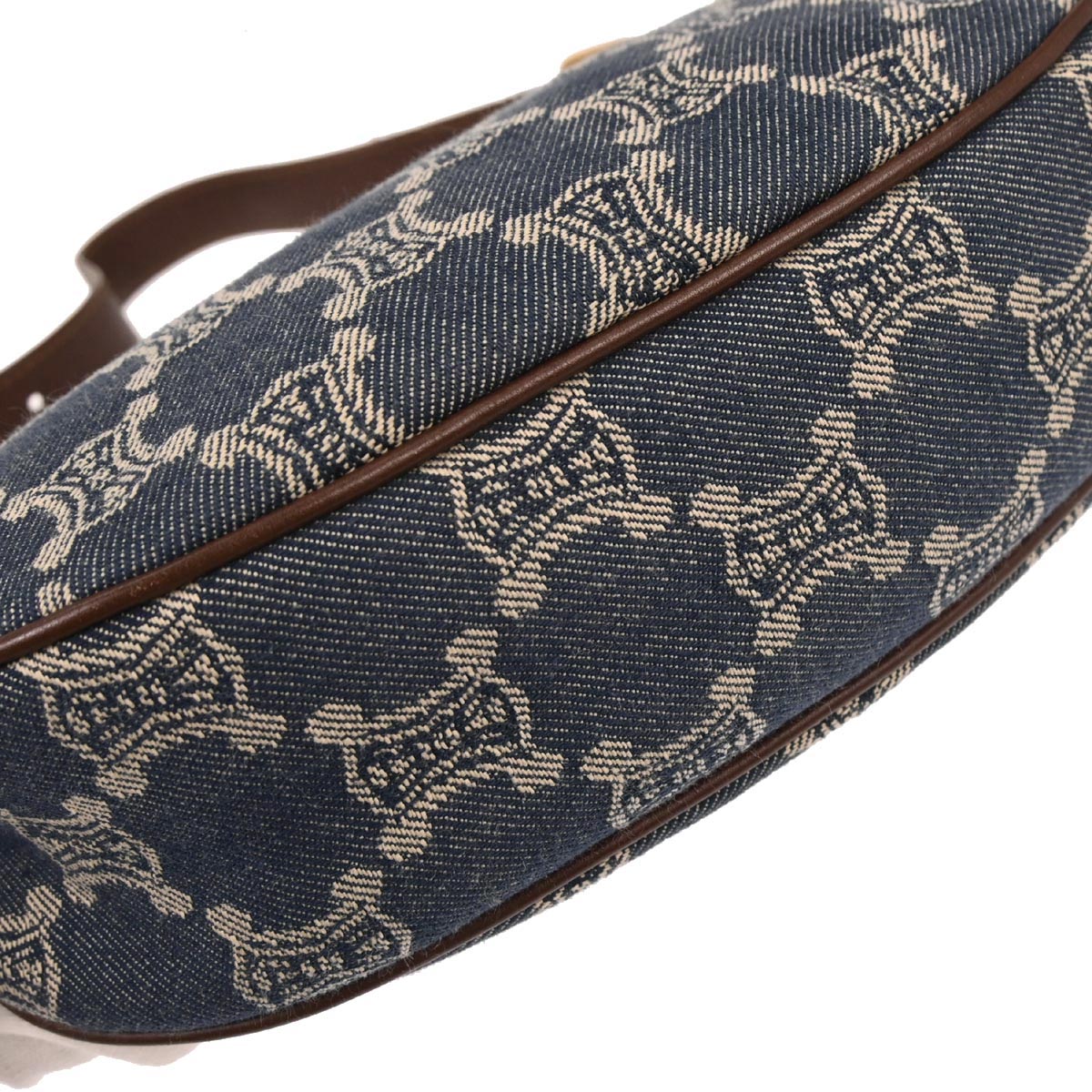 Celine Blue Denim Macadam Handbag