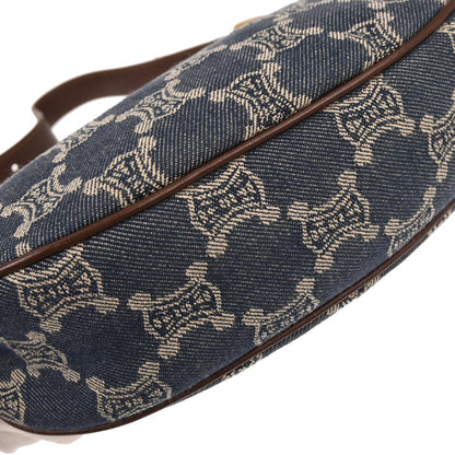 Celine Blue Denim Macadam Handbag