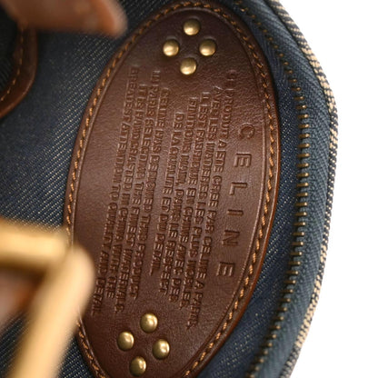 Celine Blue Denim Macadam Handbag