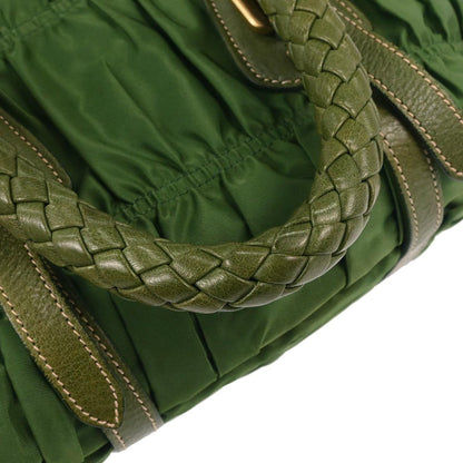 Prada Green Nylon 2way Shoulder Handbag