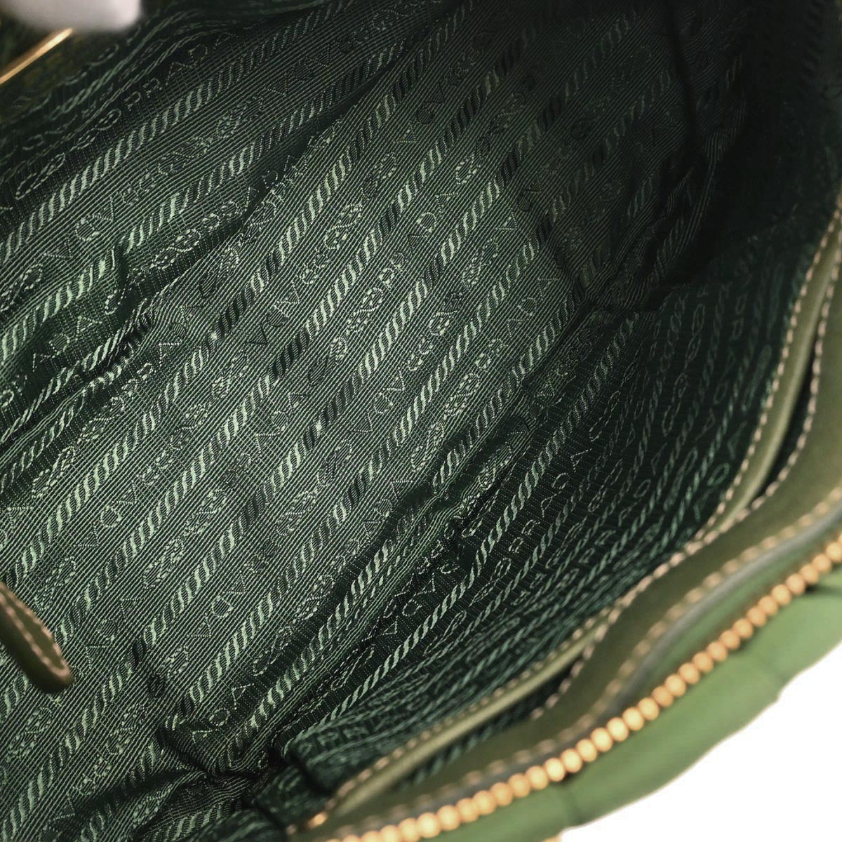Prada Green Nylon 2way Shoulder Handbag