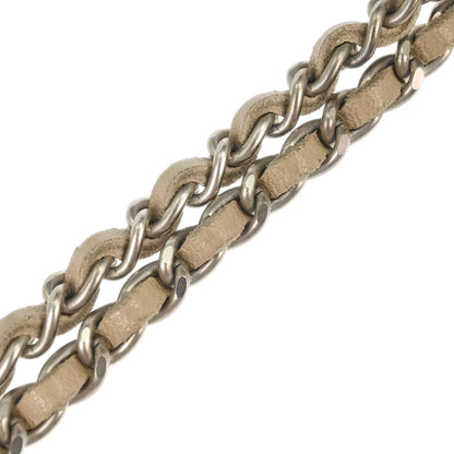 Chanel 2000-2002 Beige Jacquard Nylon New-Travel Line Pouch Handbag