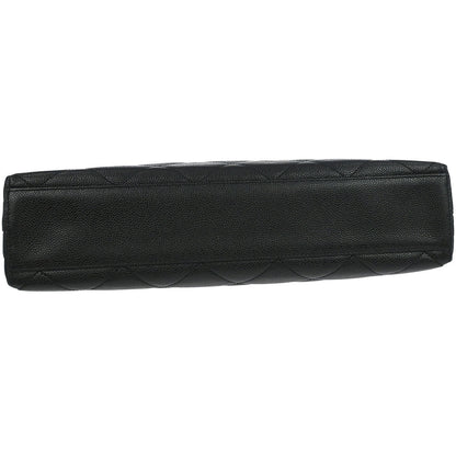 Chanel Black Caviar Skin Tote Handbag