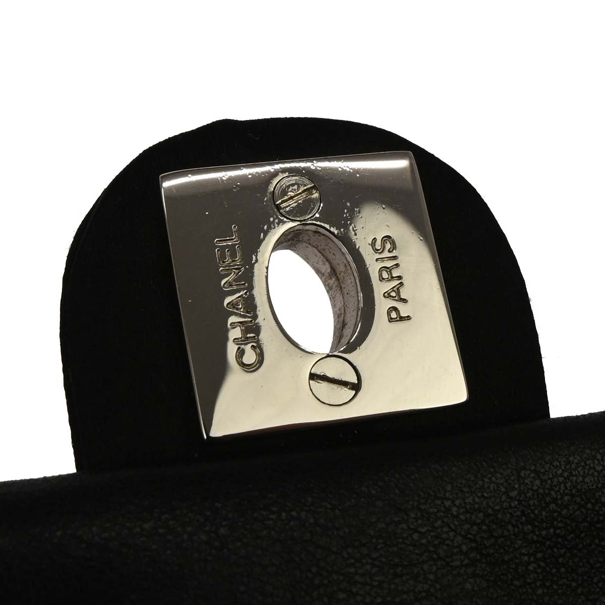 Chanel Black Satin Micro Classic Flap Shoulder Bag Pochette