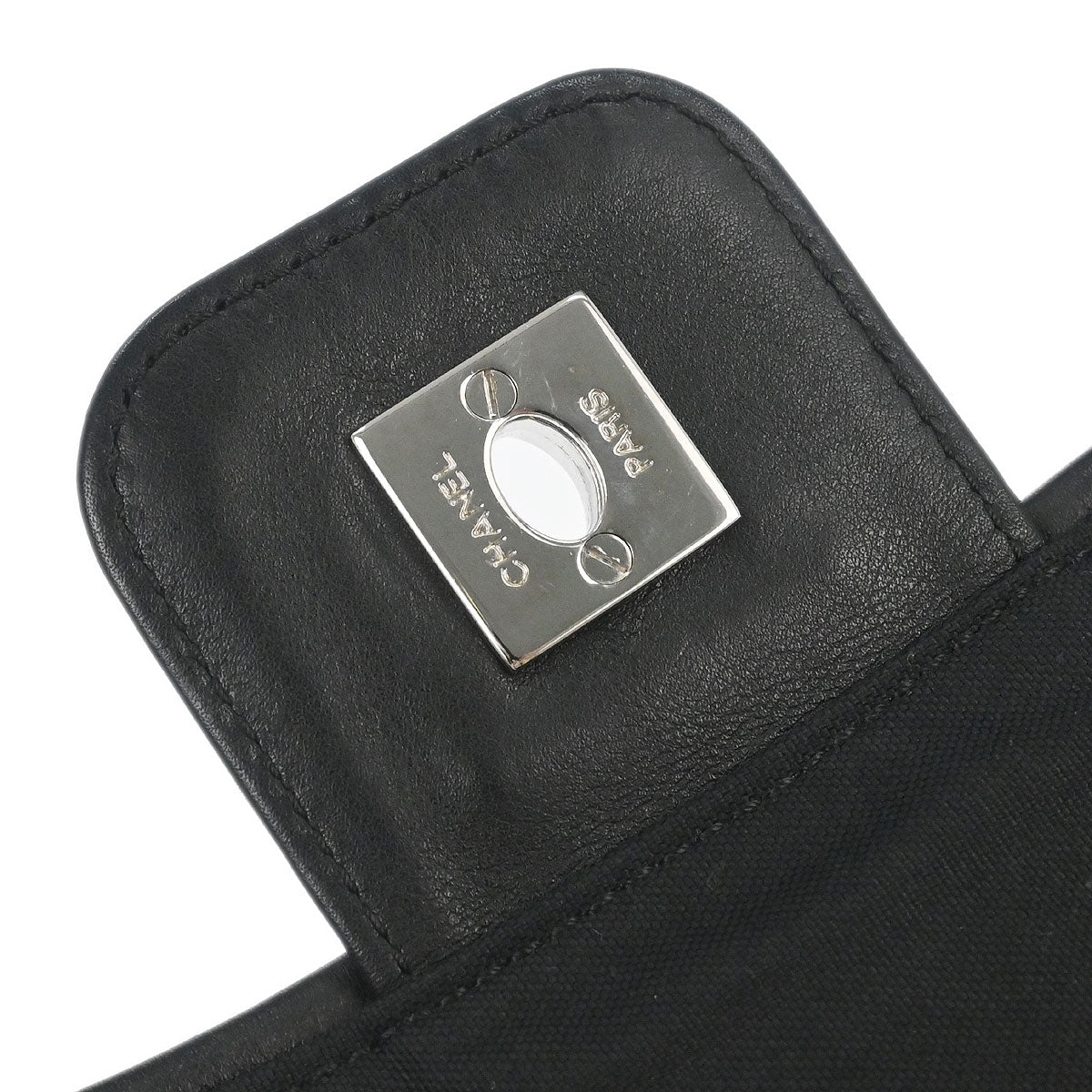 Chanel 2005-2006 Black Pony Hair Canvas Sport Line Flap Chain Shoulder Bag