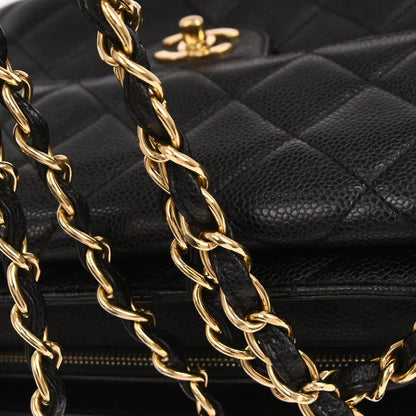 Chanel 2000-2002 Black Caviar Skin Handbag
