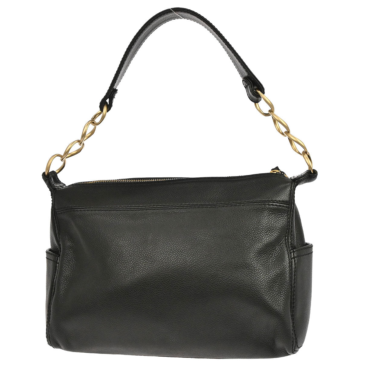 Chanel 2003-2004 Black Calfskin Chain Handbag