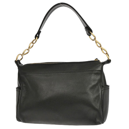 Chanel 2003-2004 Black Calfskin Chain Handbag