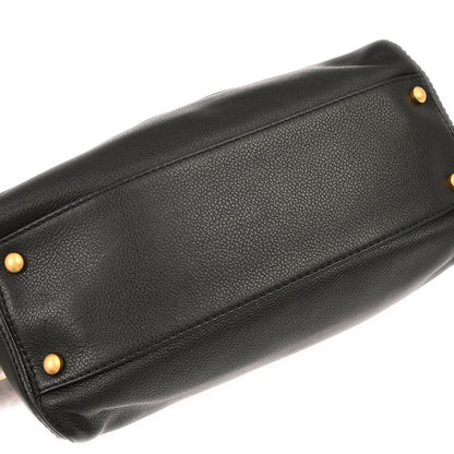 Chanel 2003-2004 Black Calfskin Chain Handbag