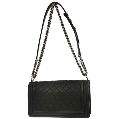 Boy Chanel 2014 Black Calfskin Medium Shoulder Bag