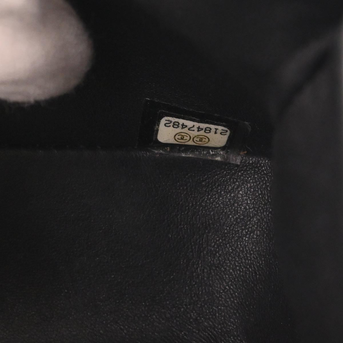 Boy Chanel Black Lambskin Fur Small Chain Shoulder Bag