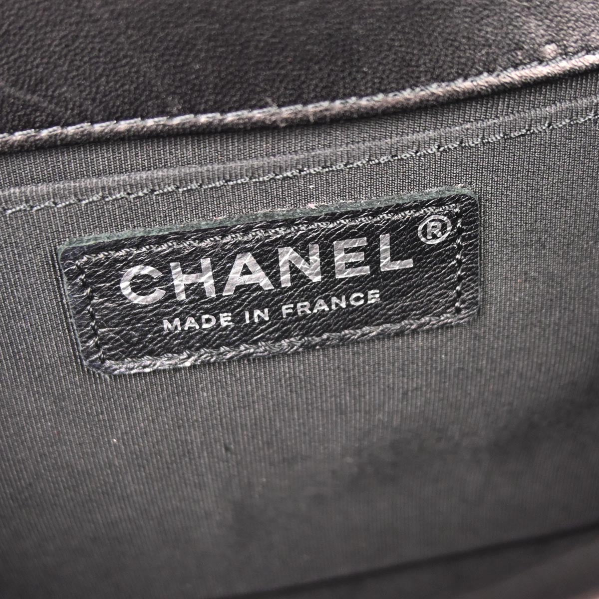 Boy Chanel 2017 Black Tweed Lambskin Medium Double Chain Shoulder Bag