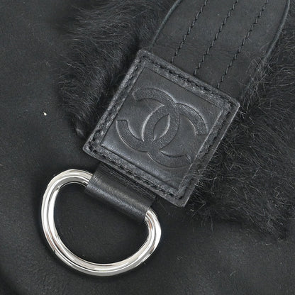 Chanel 2006-2008 Black Mouton Sport Line Tote Bag