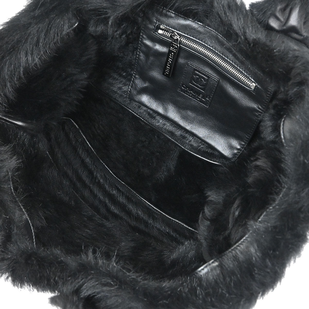 Chanel 2006-2008 Black Mouton Sport Line Tote Bag