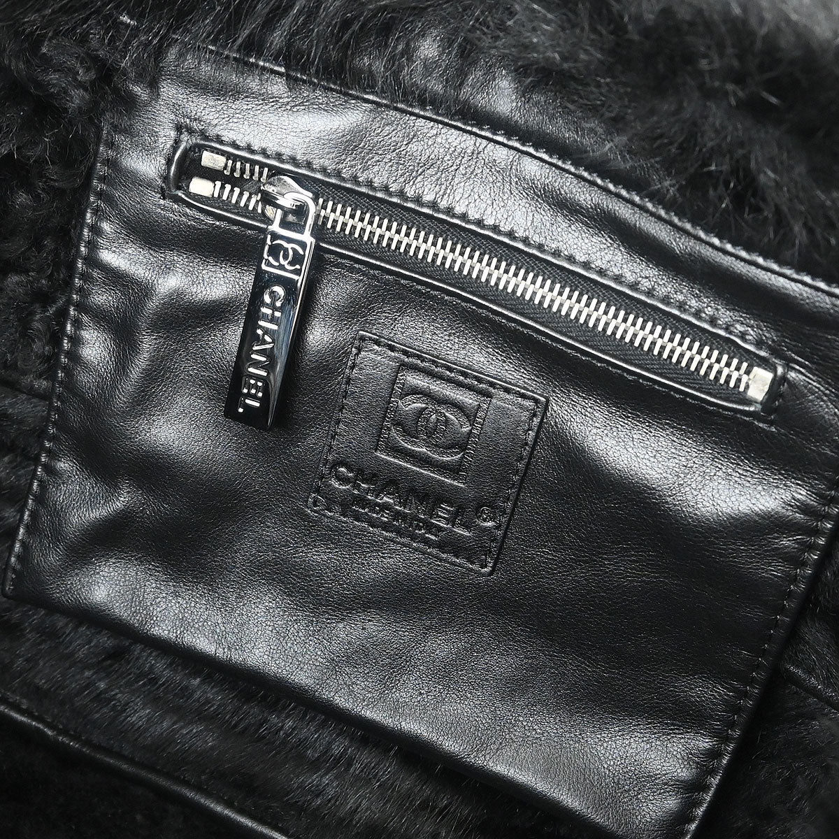 Chanel 2006-2008 Black Mouton Sport Line Tote Bag