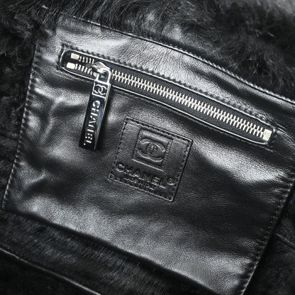 Chanel 2006-2008 Black Mouton Sport Line Tote Bag