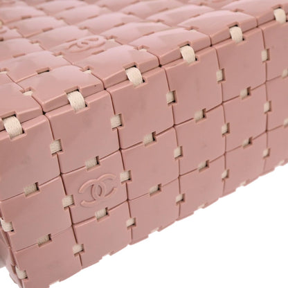 Chanel 2000-2002 Pink Acrylic Puzzle Block Tote Handbag