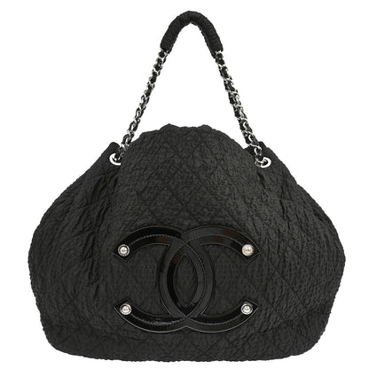 Chanel 2009-2010 Black Nylon Coco Cabas Handbag