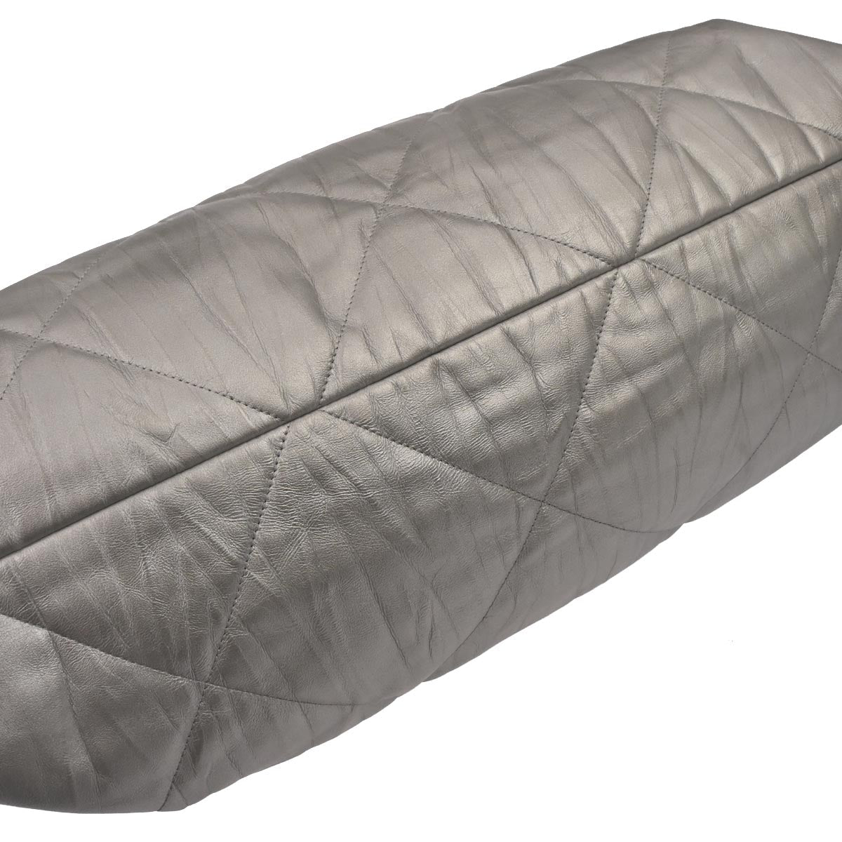 Chanel 2017-2018 Silver Calfskin Ground Control Tote Bag