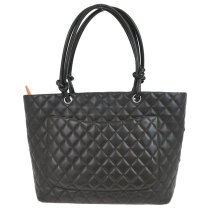 Chanel Brown Calfskin Cambon Ligne Tote Handbag
