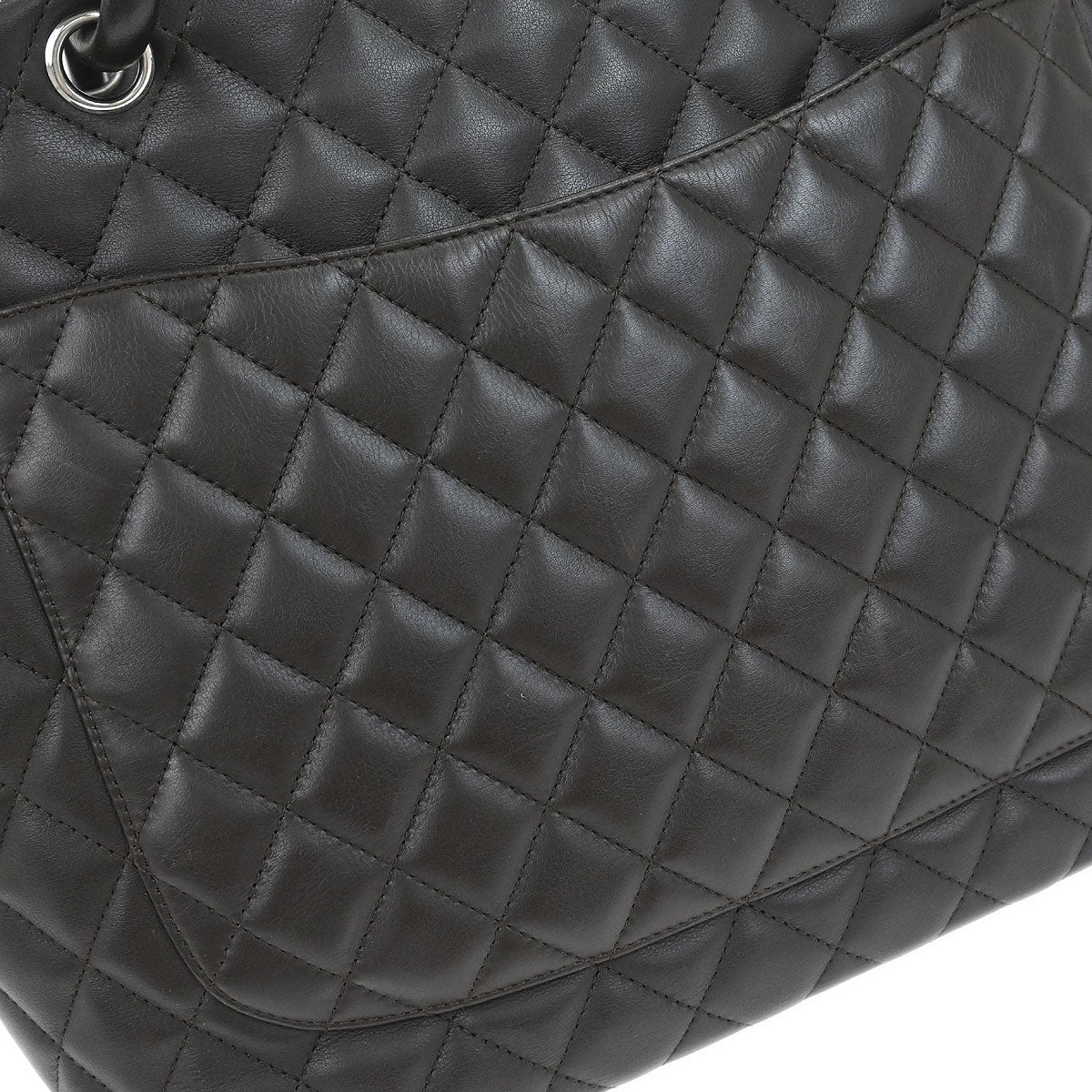 Chanel Brown Calfskin Cambon Ligne Tote Handbag