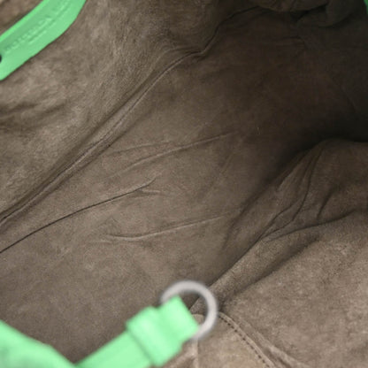 Bottega Veneta Green Lambskin Intrecciato Tote Bag