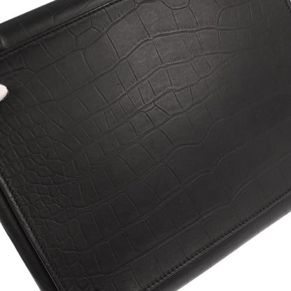 Celine Black Leather Phantom Luggage Tote Bag