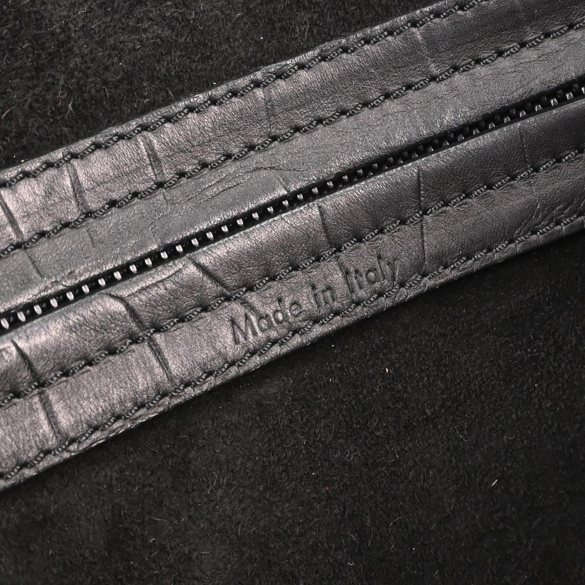 Celine Black Leather Phantom Luggage Tote Bag