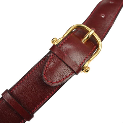 Celine Bordeaux Leather Shoulder Bag