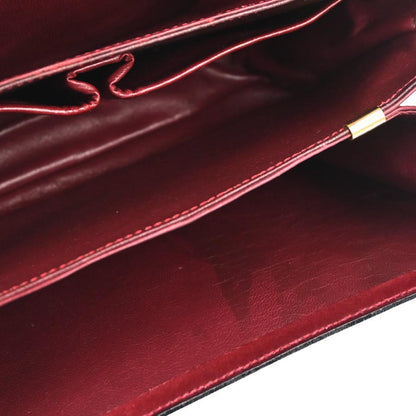 Celine Bordeaux Leather Shoulder Bag