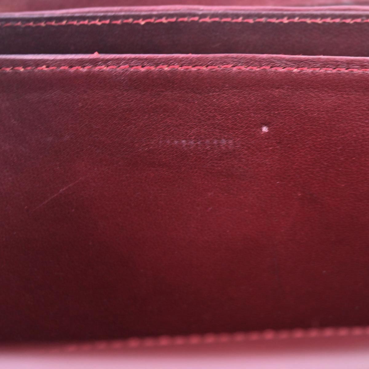 Celine Bordeaux Leather Shoulder Bag