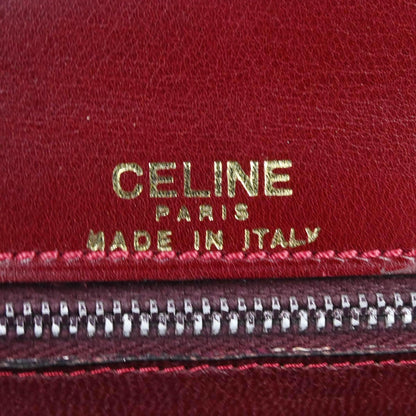 Celine Bordeaux Leather Shoulder Bag