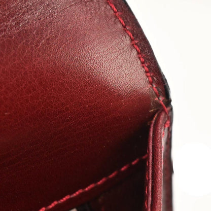 Celine Bordeaux Leather Shoulder Bag