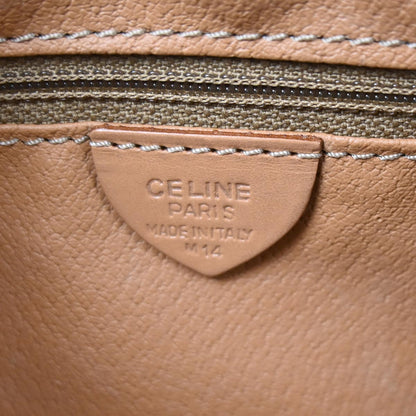 Celine Brown Macadam Shoulder Bag