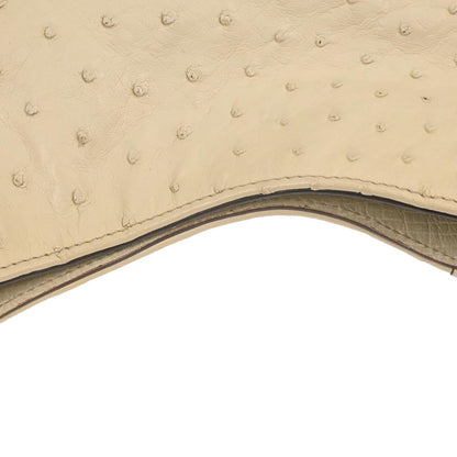Gucci * Ivory Ostrich Horsebit Hobo Handbag