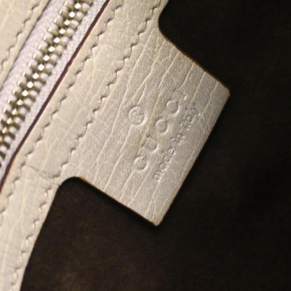 Gucci * Ivory Ostrich Horsebit Hobo Handbag