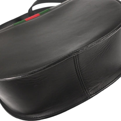 Gucci Black Leather Sherry Shoulder Bag